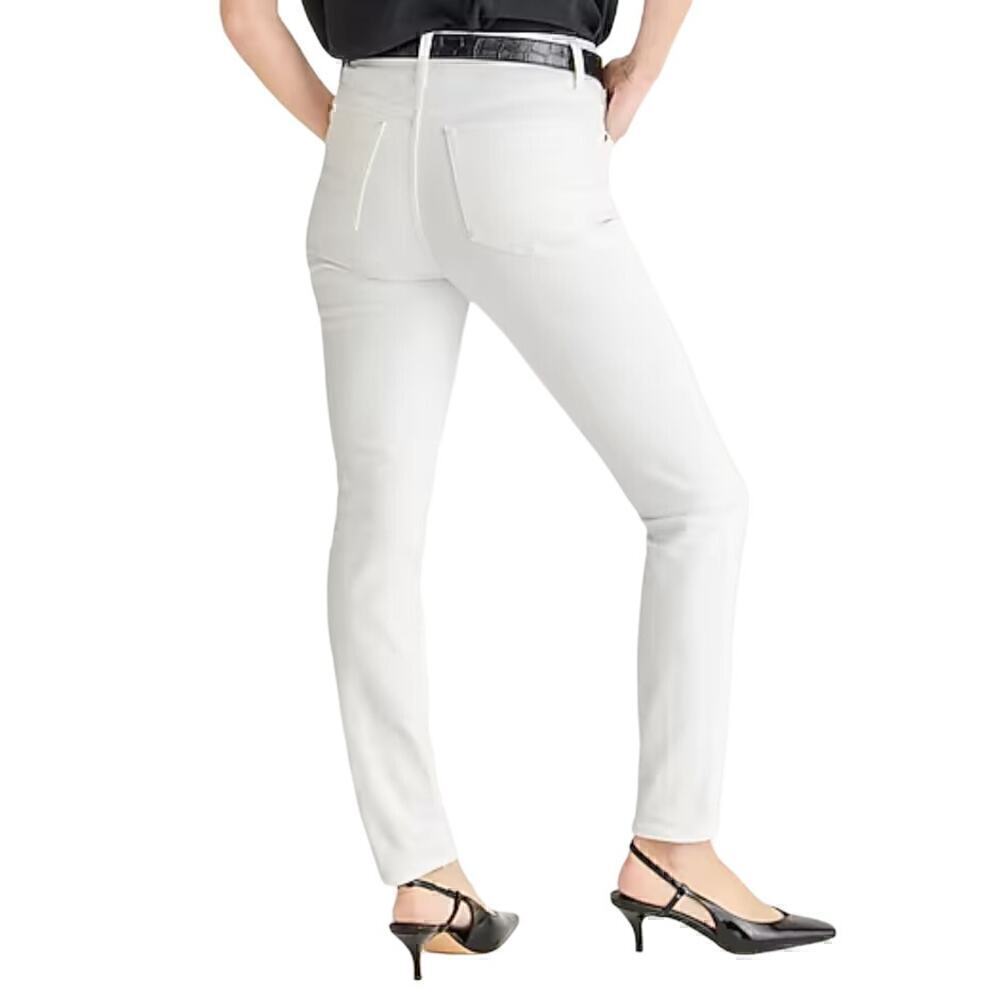 J.Crew 9" toothpick jean in white wash BQ310 size 26 NWT - Picture 2 of 8